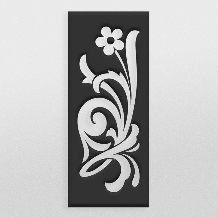 فایل لایه باز طرح گل تزئینی برای برش لیزر یا سی ان سی