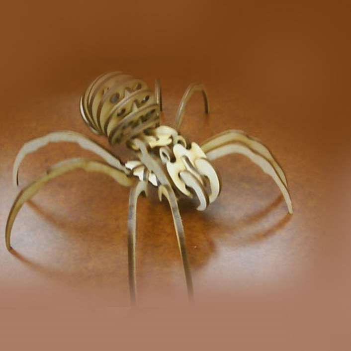 دانلود طرح ماکت آماده عنکبوت اسباب بازی مناسب برای ساخت و برش با لیزر یا سی ان سی