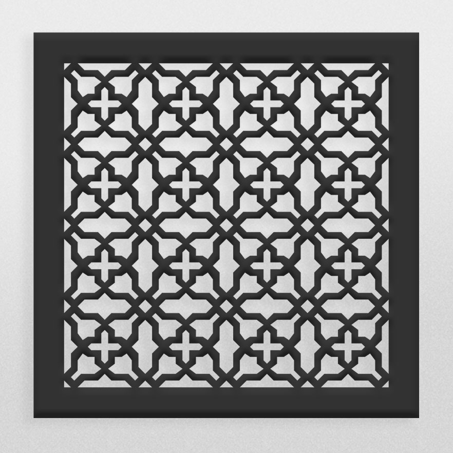 دانلود طرح سنتی مربعی تایل سقفی و پارتیشن جهت لیزر یا cnc