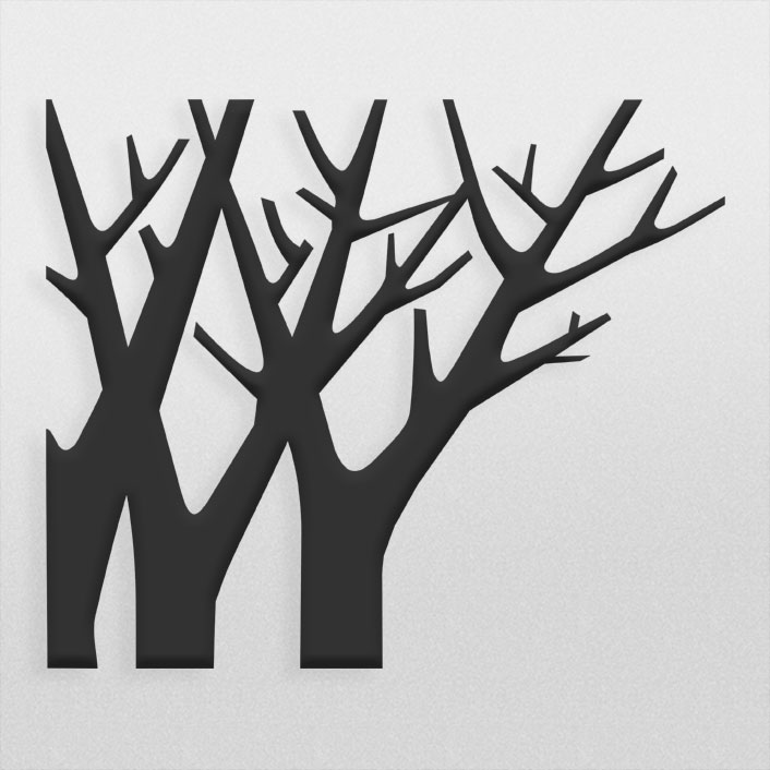 طرح تزئینی درخت و شاخه جهت تزئینات و حک و سی ان سی